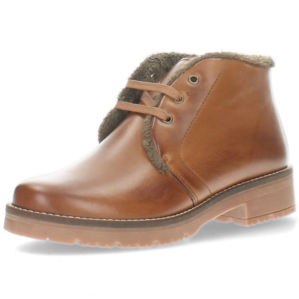 Cognac hoge veterschoenen