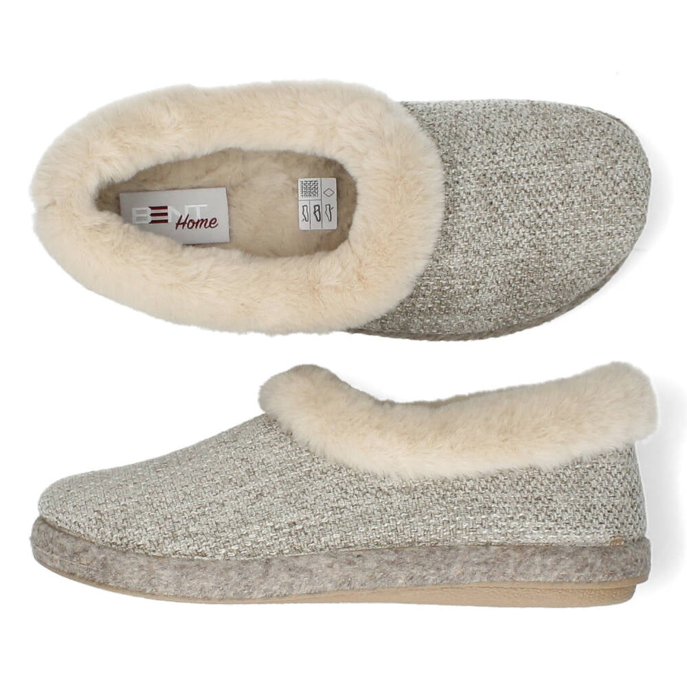 Beige pantoffels