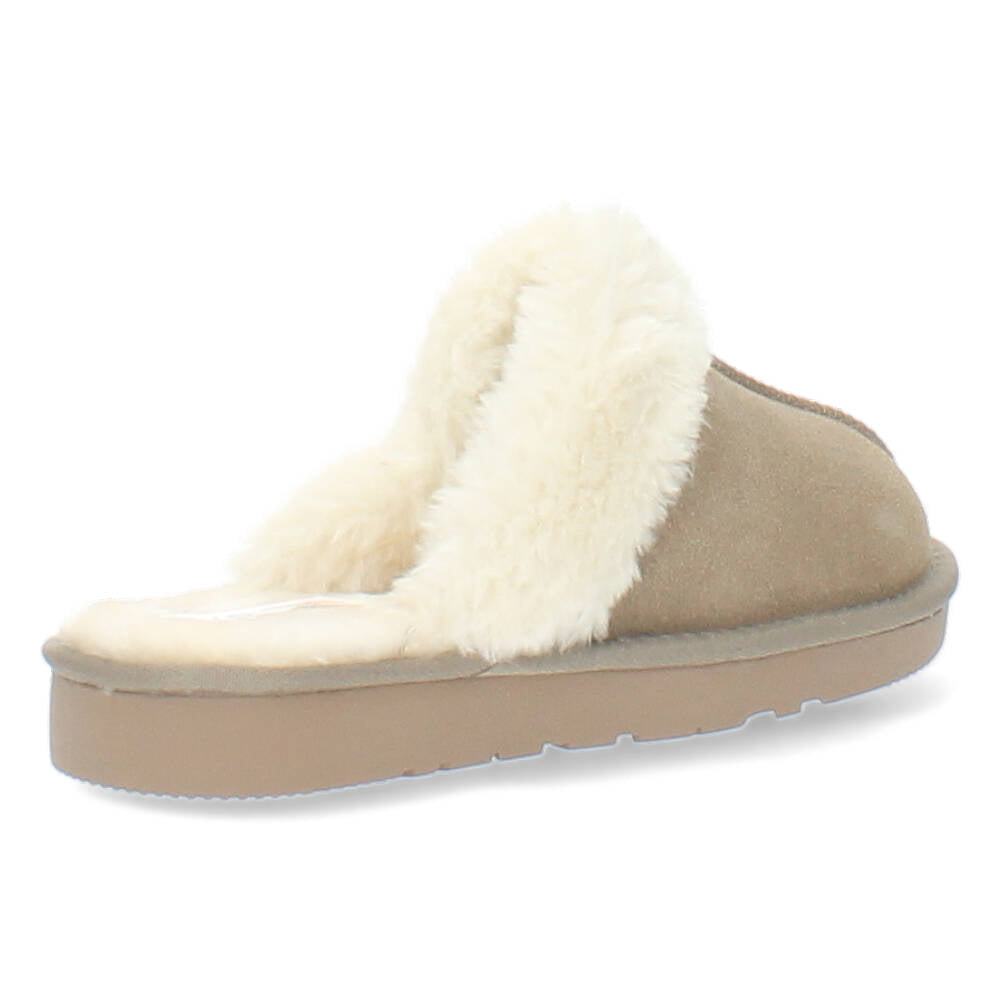 Taupe pantoffels