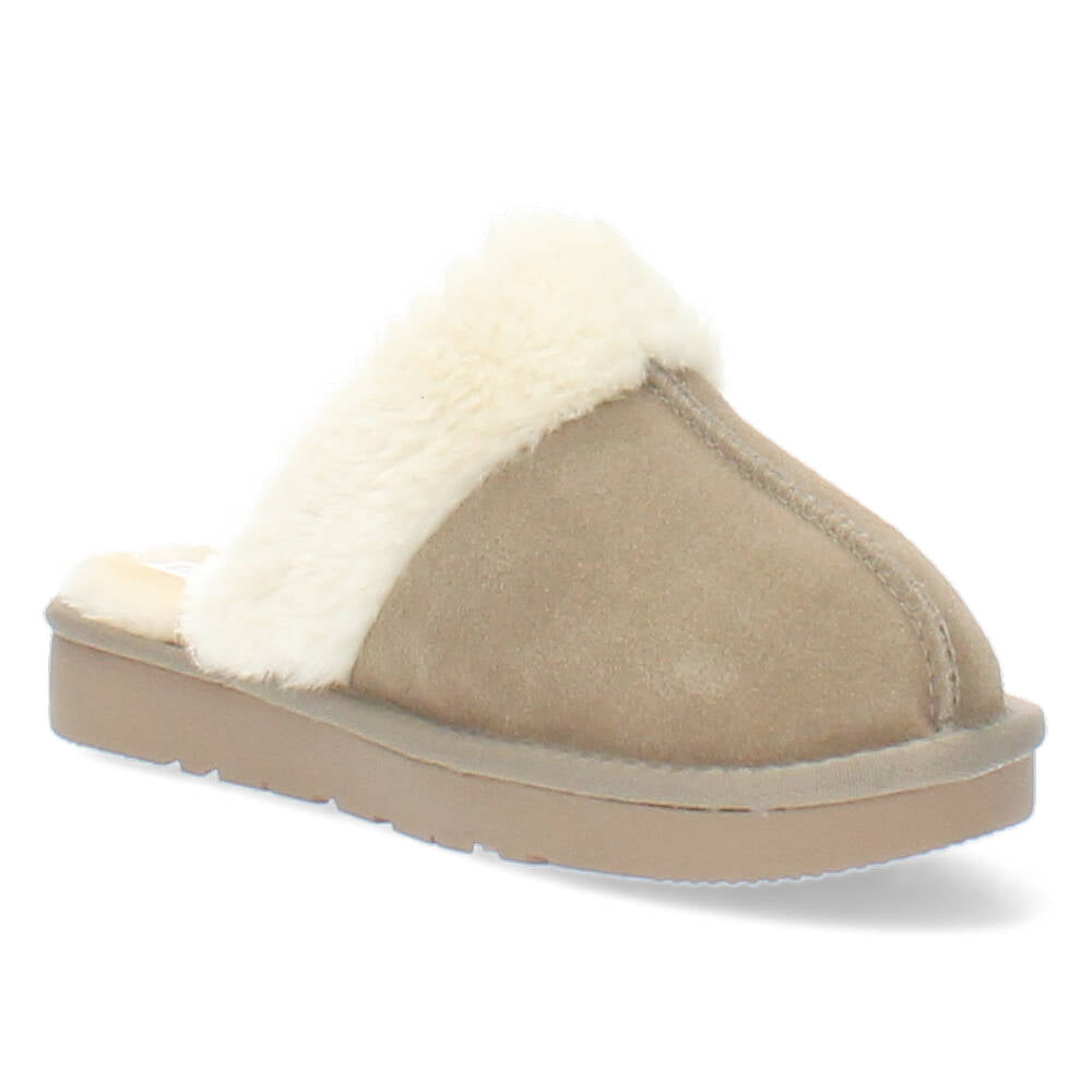 Taupe pantoffels