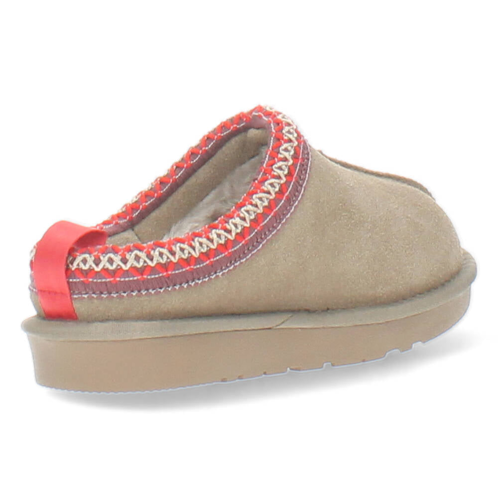 Taupe slip-ons
