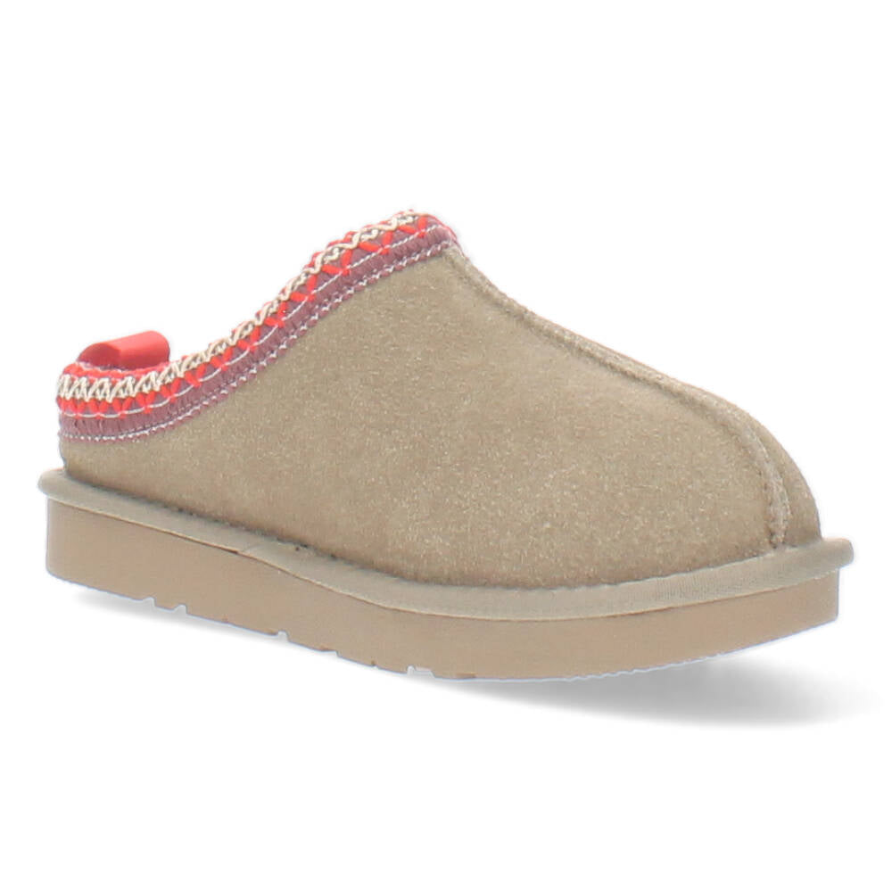 Taupe slip-ons
