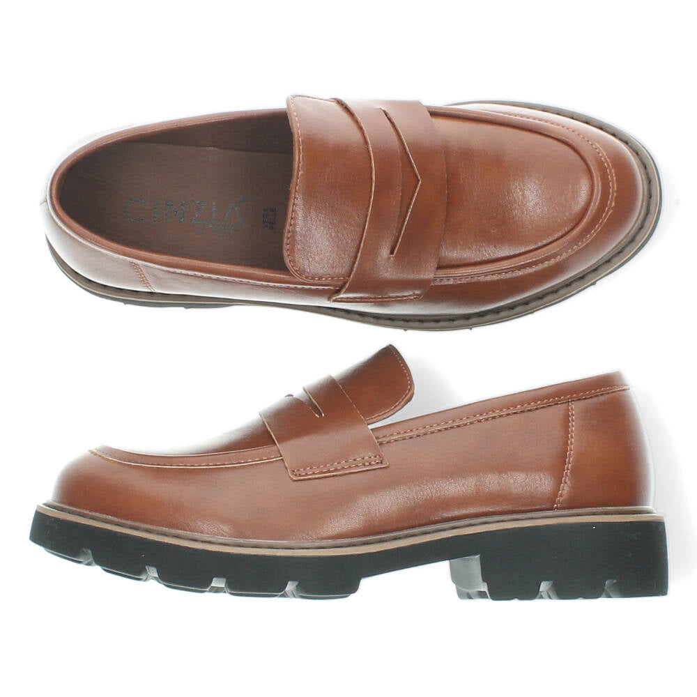 Cognac mocassins