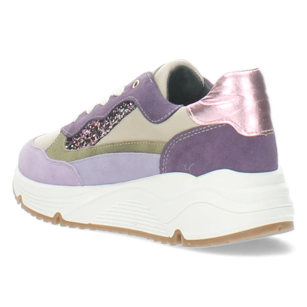 Paarse sneakers
