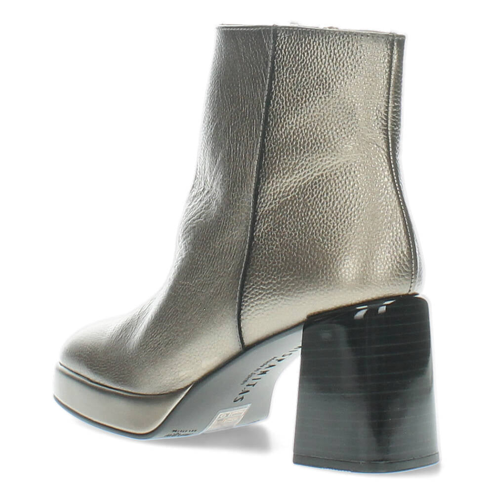 Zilveren enkellaarzen