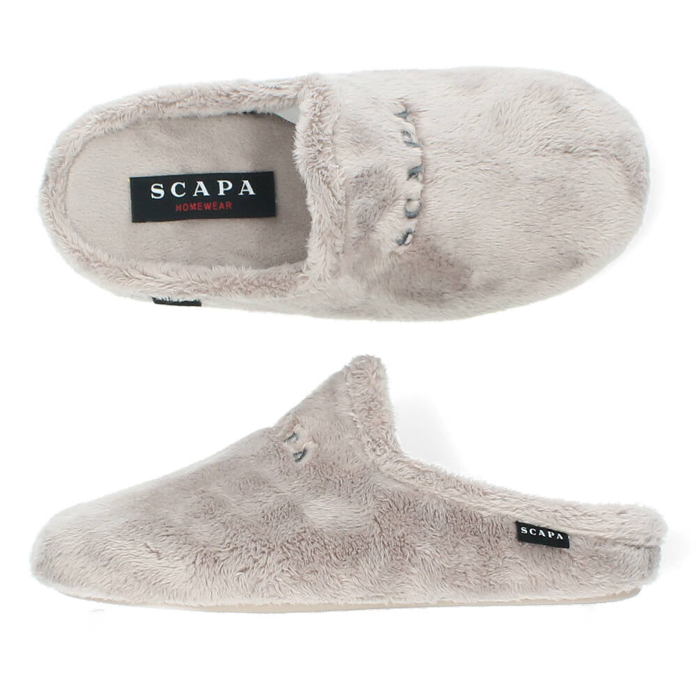 Lila pantoffels