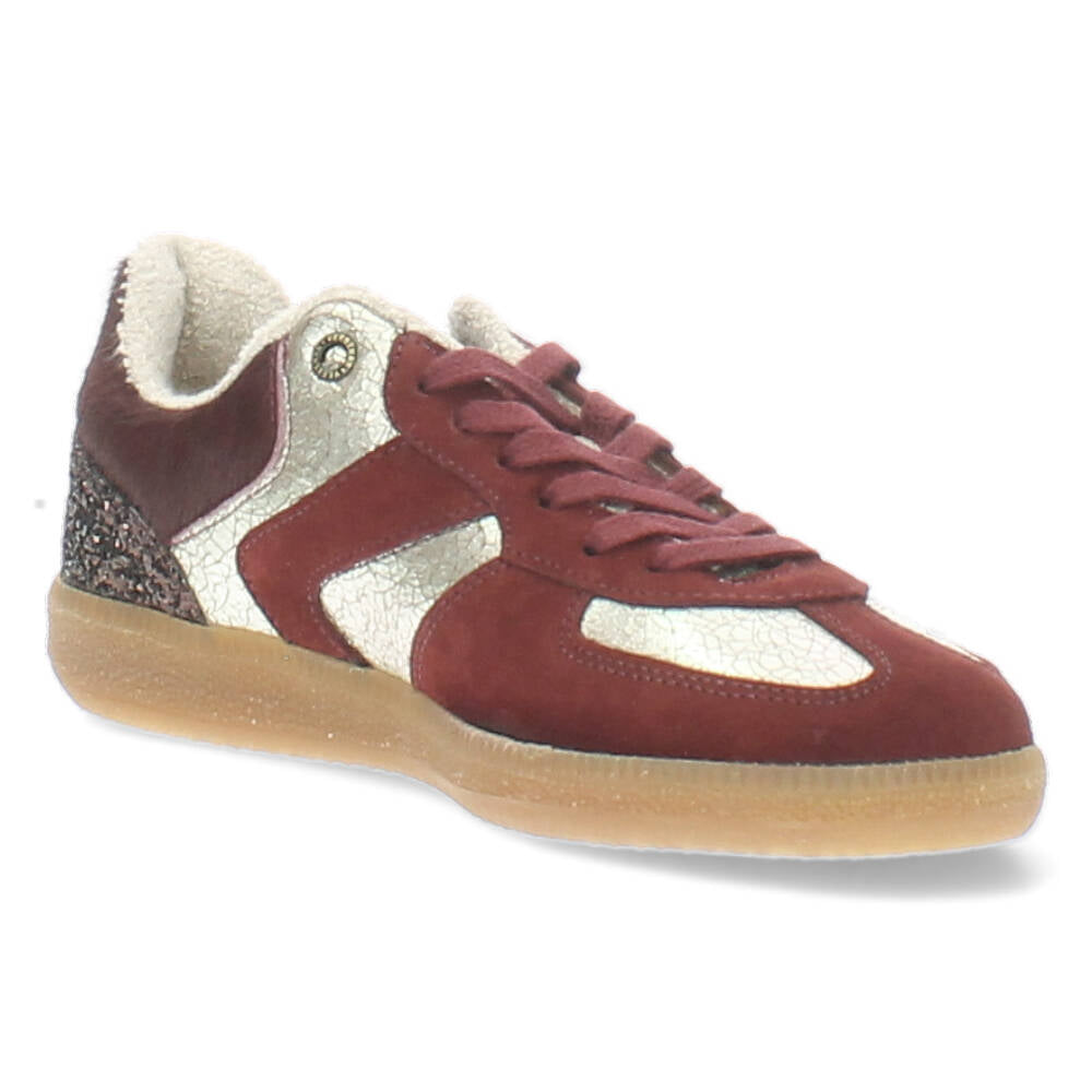 Burgundy sneakers