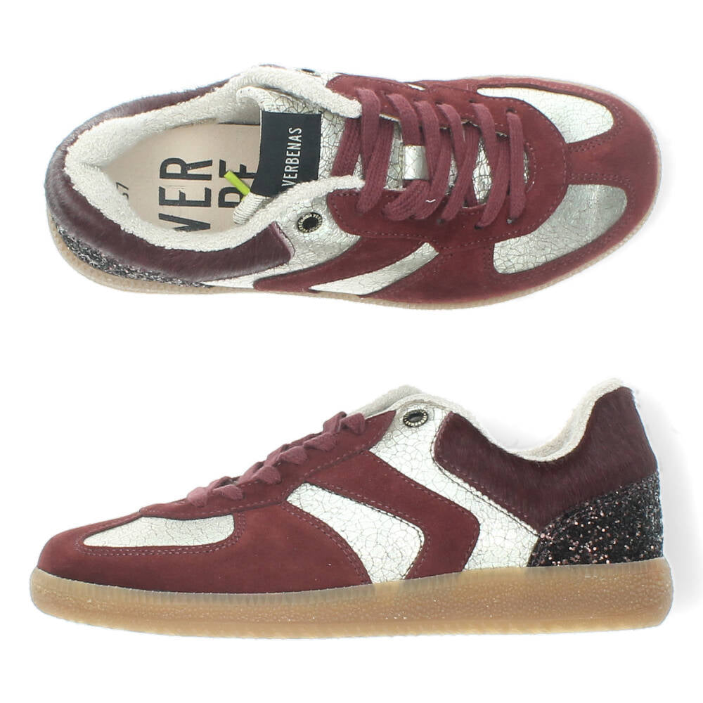 Burgundy sneakers