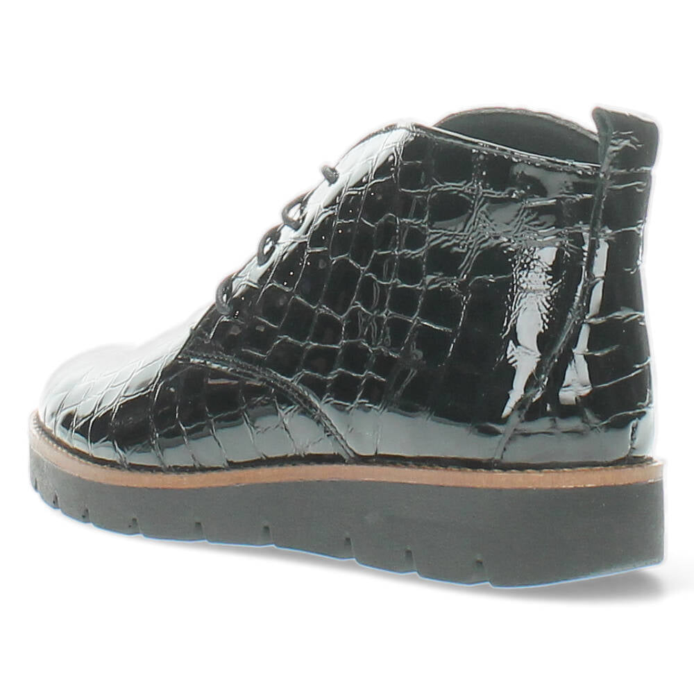 Zwarte hoge veterschoenen