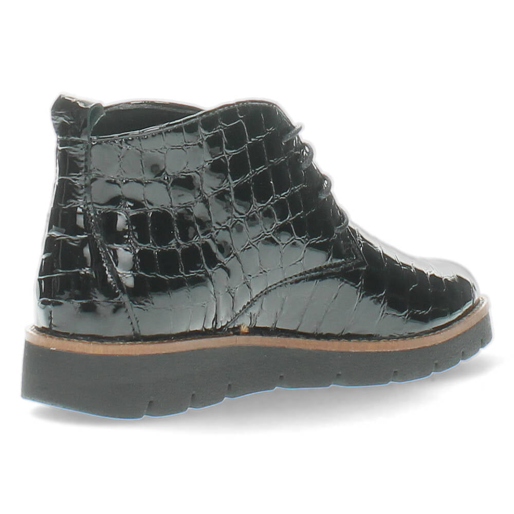 Zwarte hoge veterschoenen