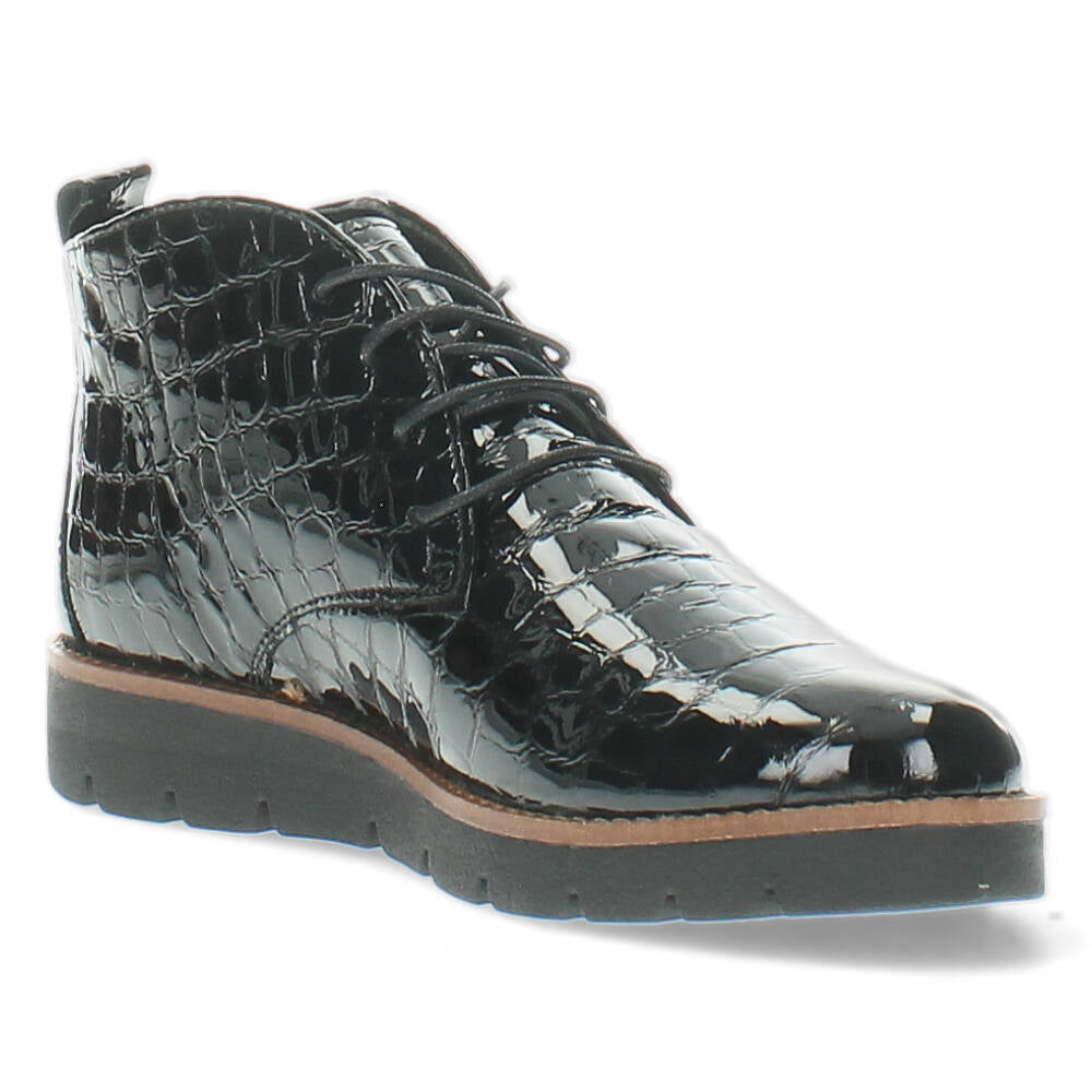 Zwarte hoge veterschoenen