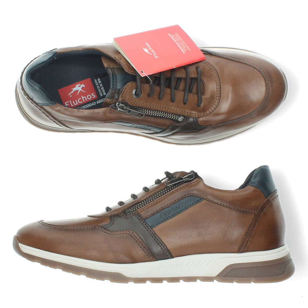 Cognac veterschoenen
