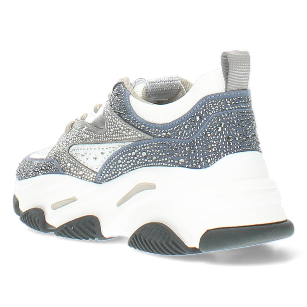 Blauwe glitter sneakers