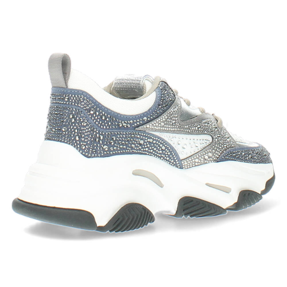 Blauwe glitter sneakers