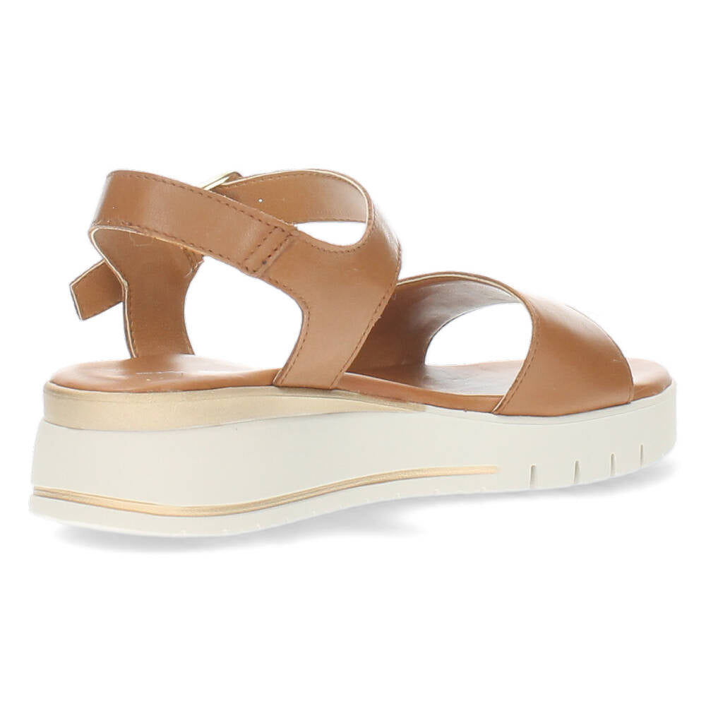 Cognac sandalen