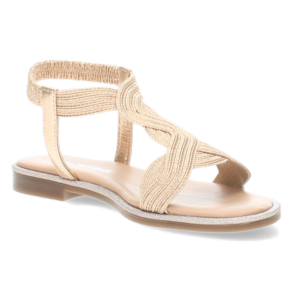 Rosé gouden sandalen