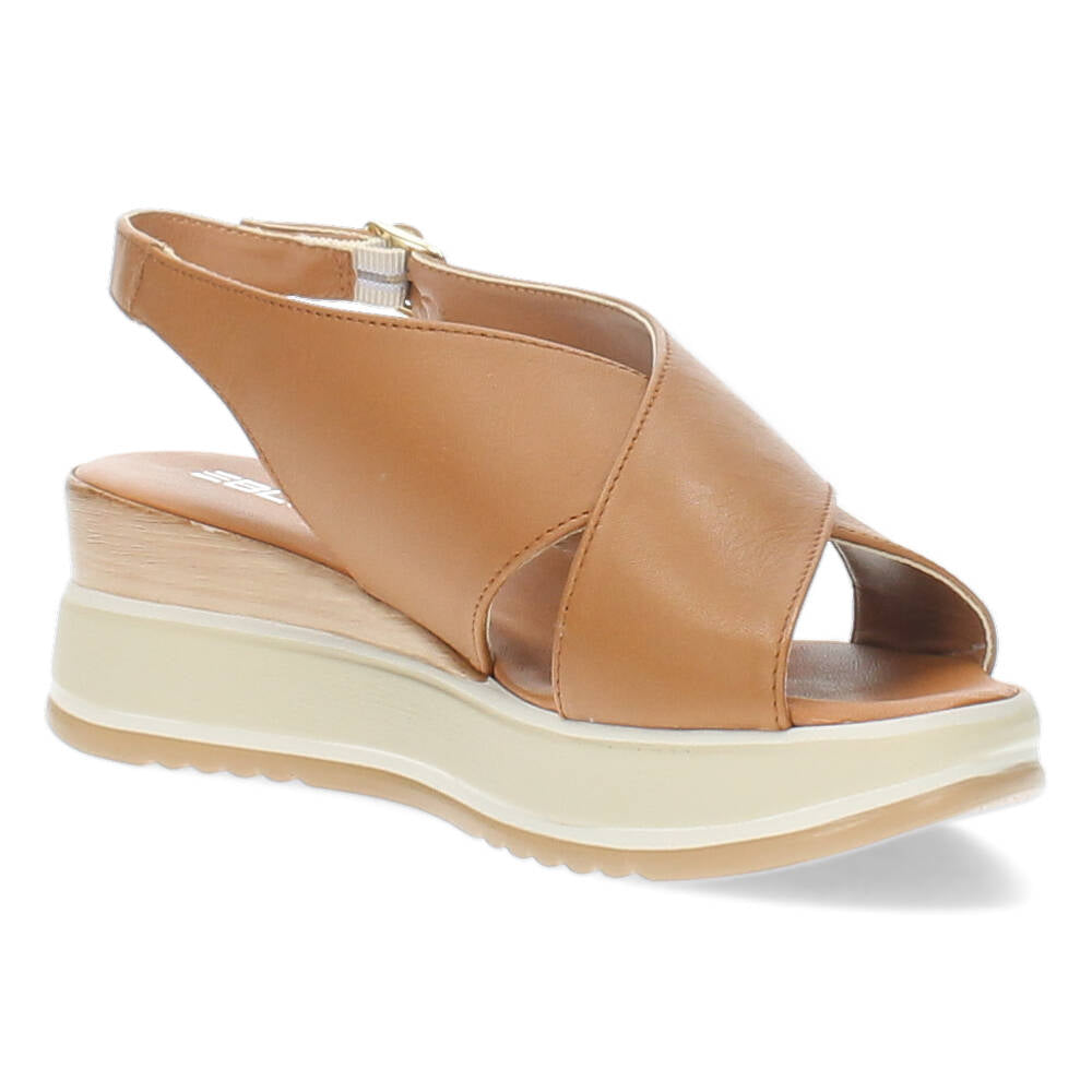 Cognac sandalen