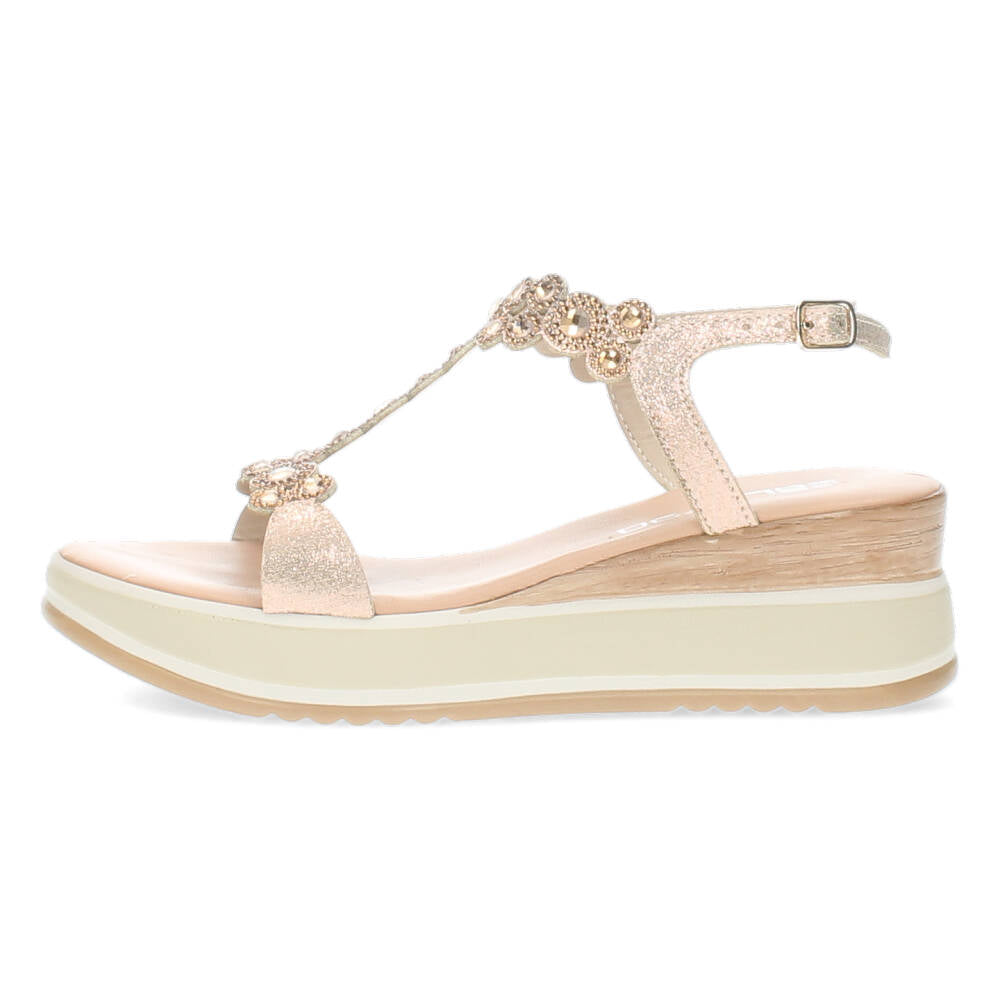 Rosé gouden sleehakken