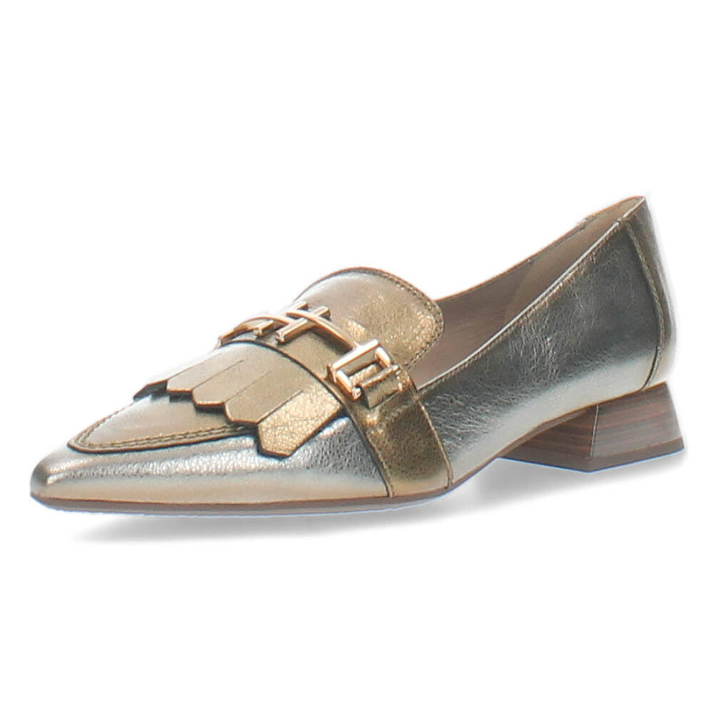Zilveren en gouden pumps