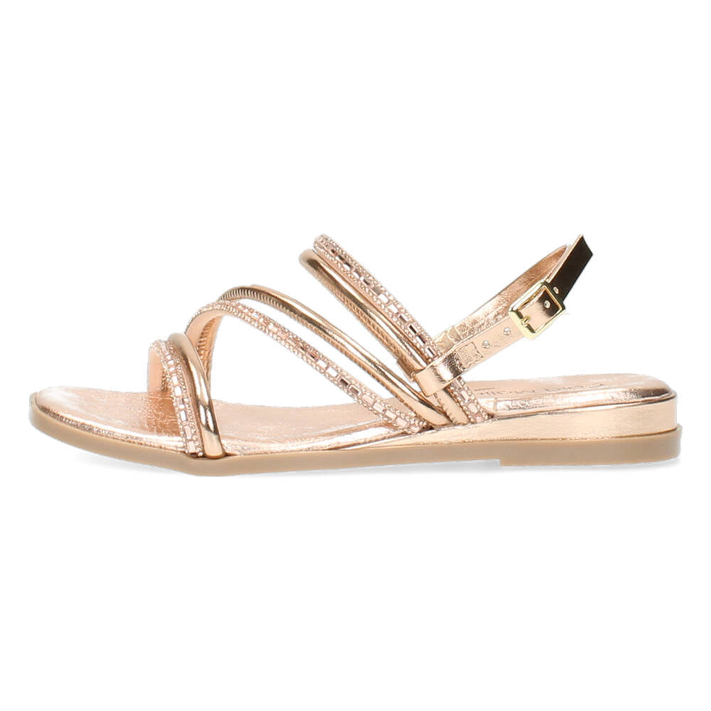 Rosé gouden sandalen