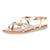Rosé gouden sandalen