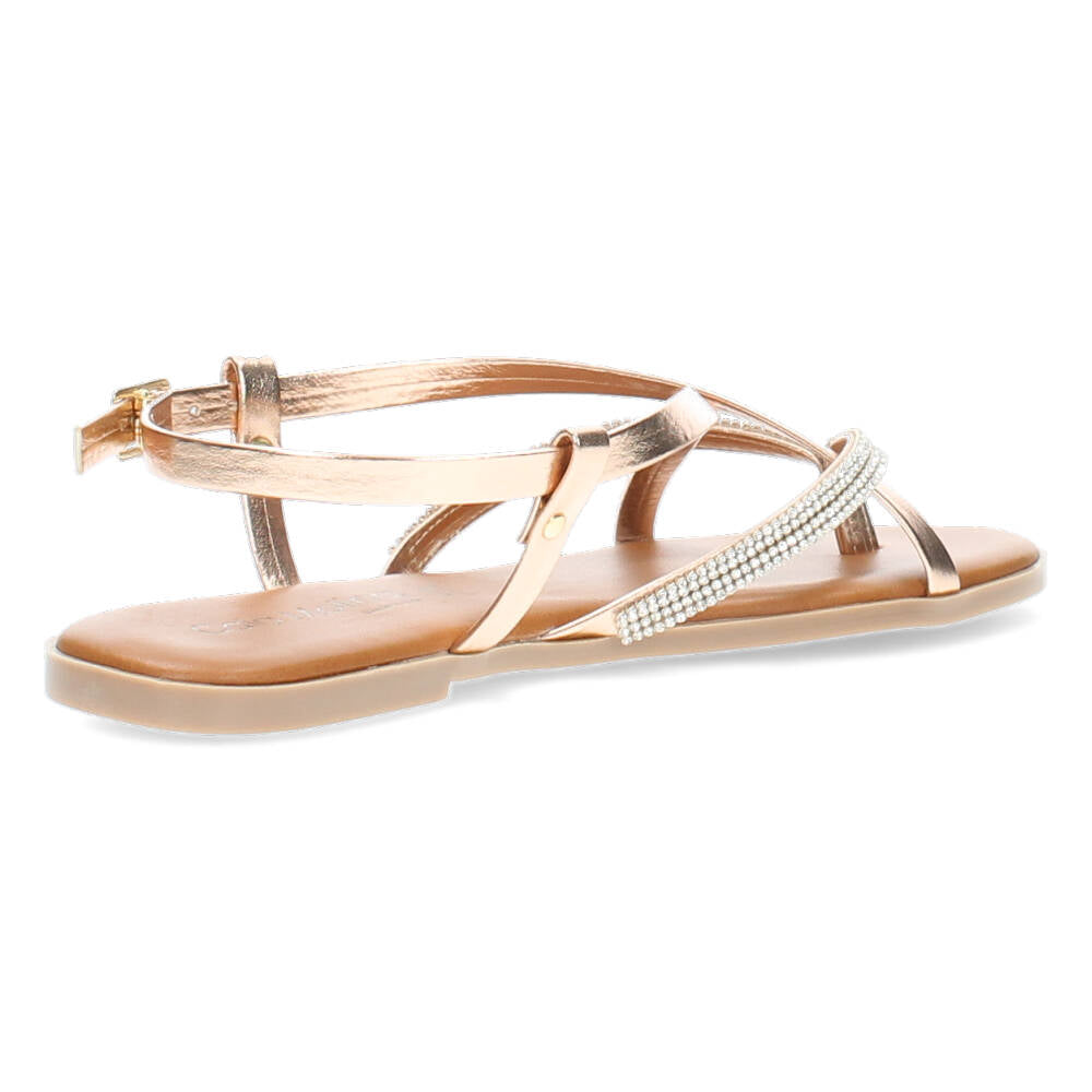 Rosé gouden sandalen