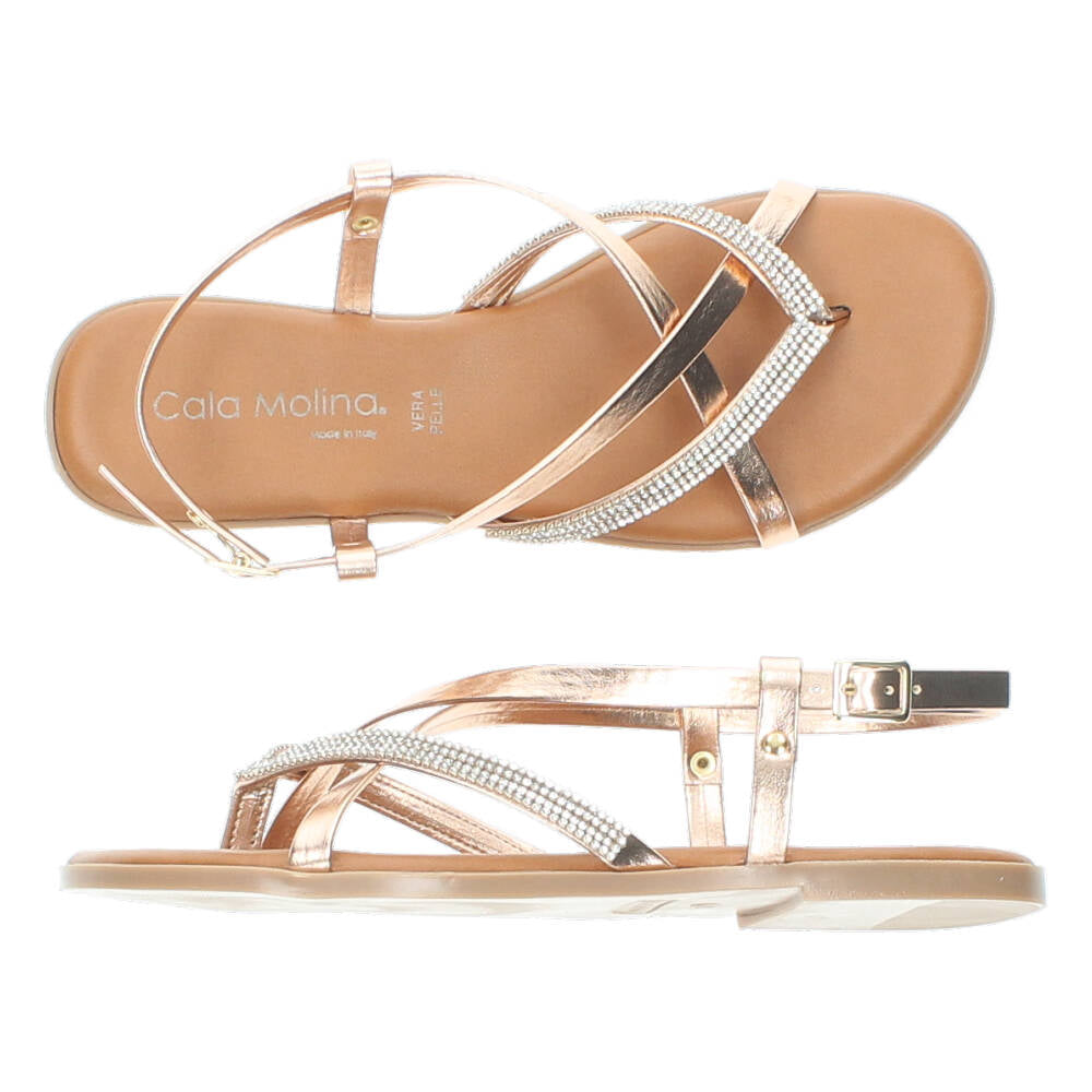 Rosé gouden sandalen
