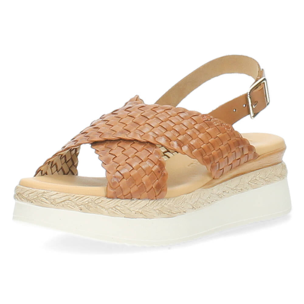 Cognac sandalen