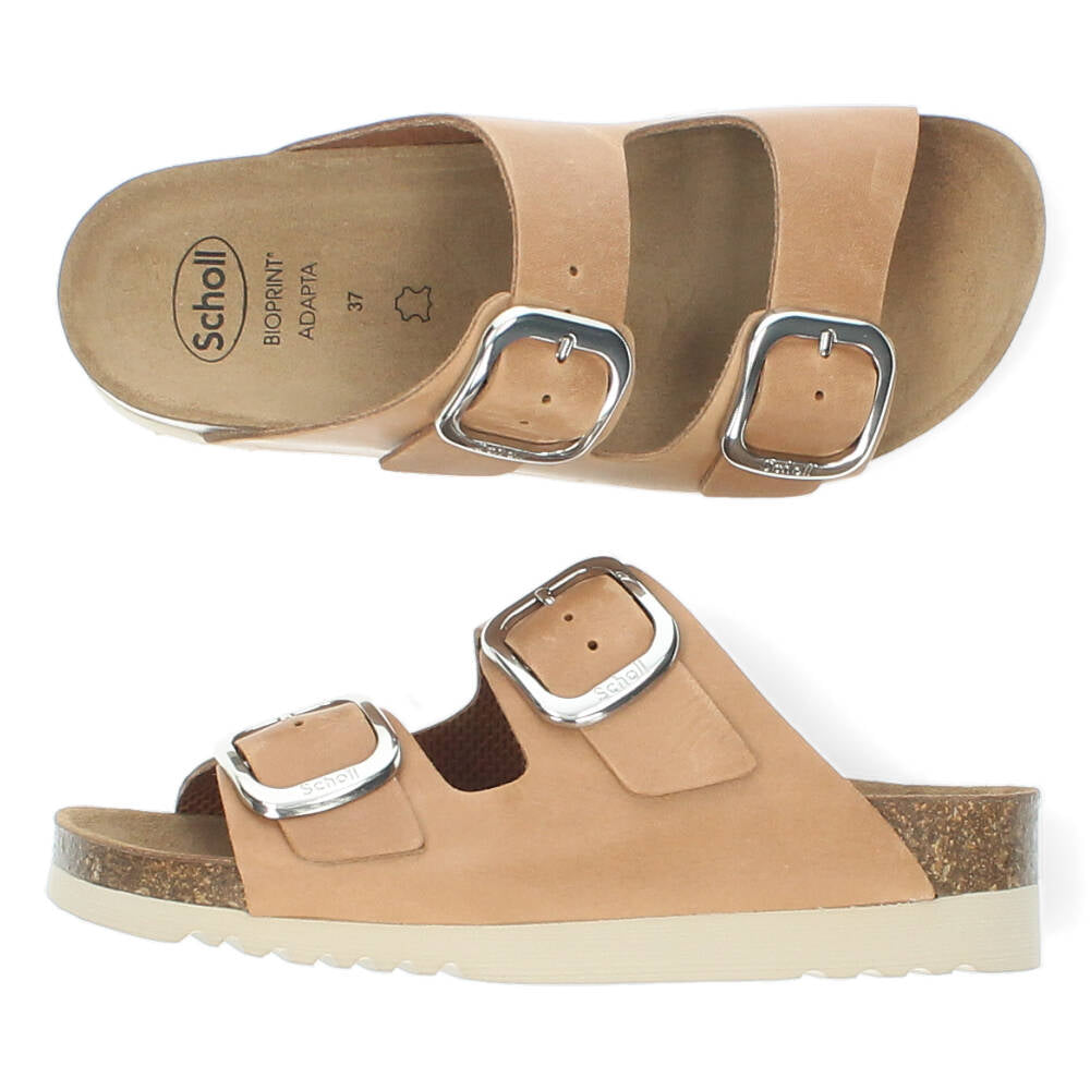 Cognac slippers