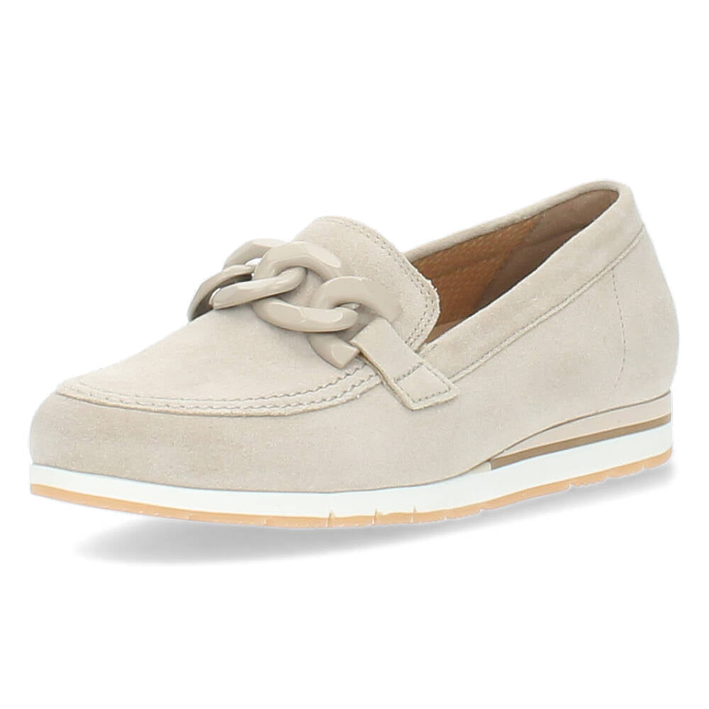 Beige loafers