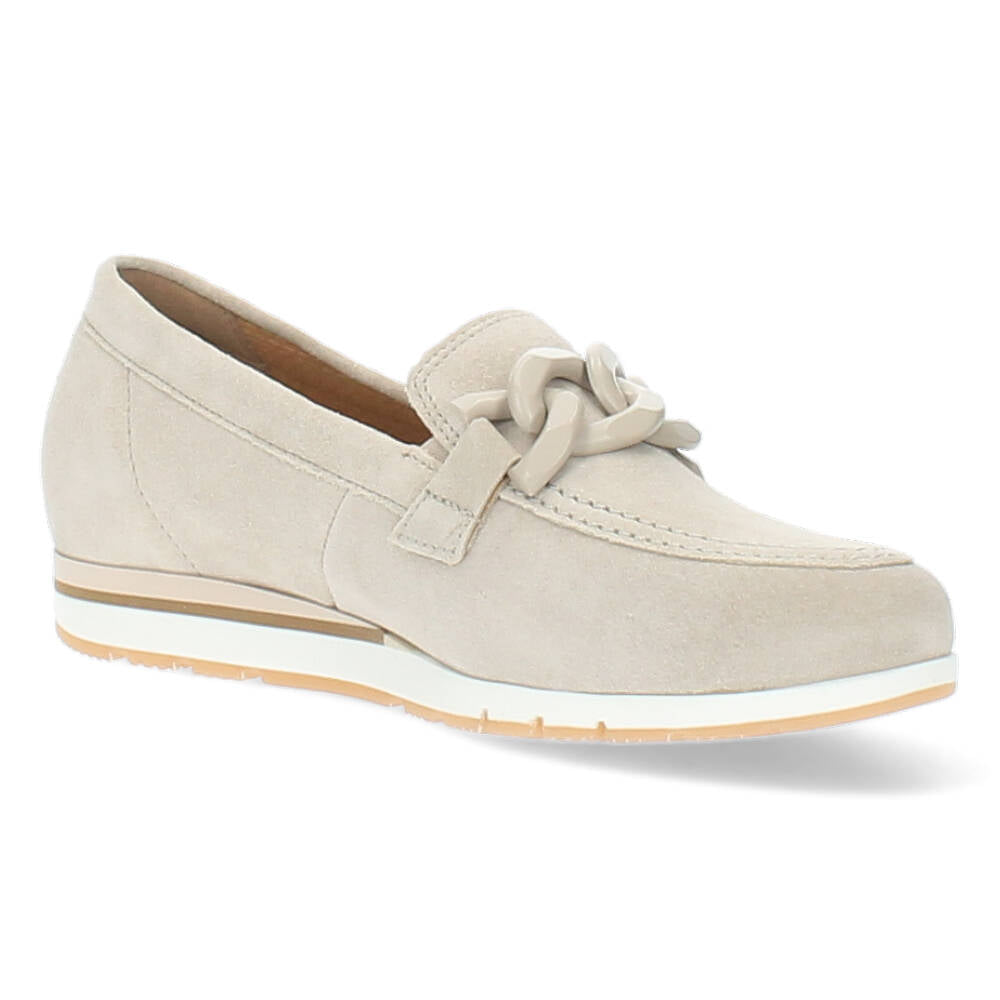 Beige loafers