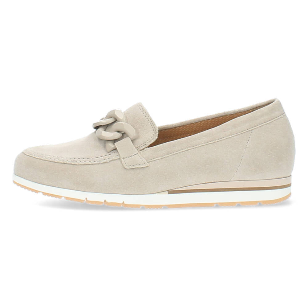 Beige loafers