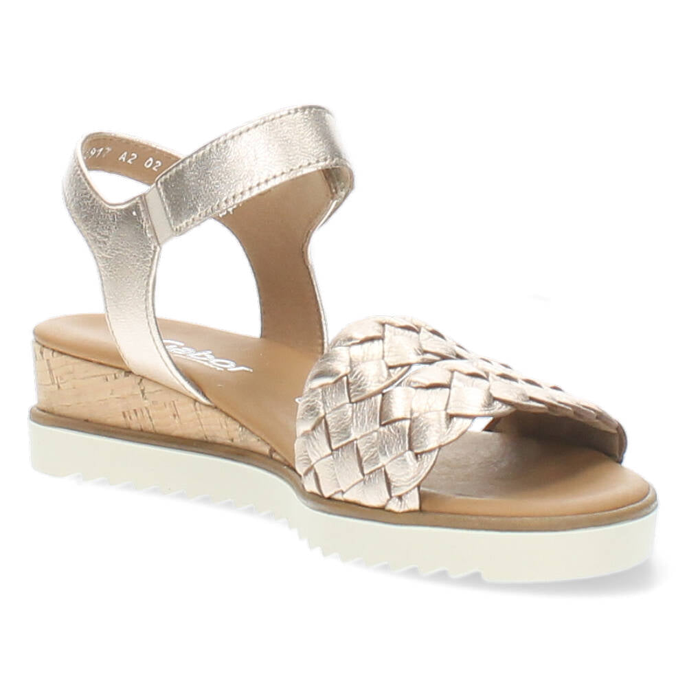 Rosé gouden sandalen