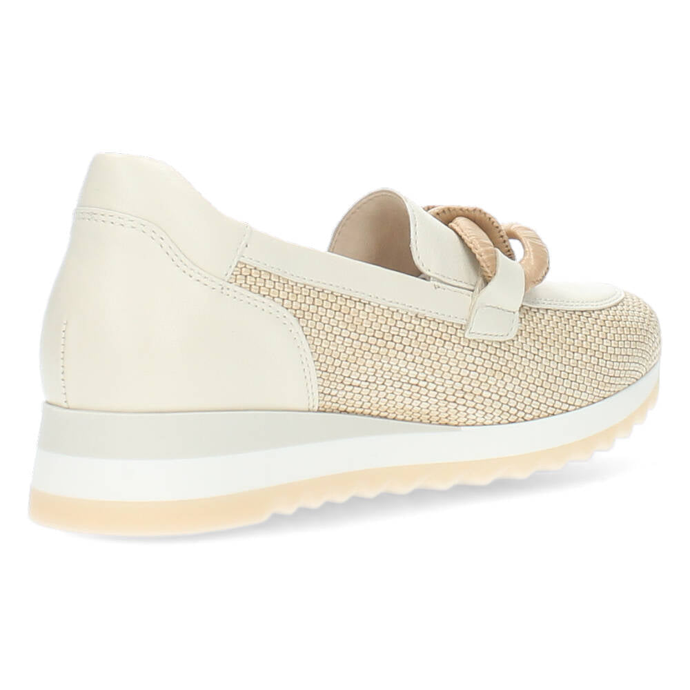 Beige loafers