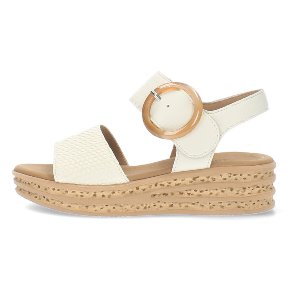 Crème kleurige sandalen