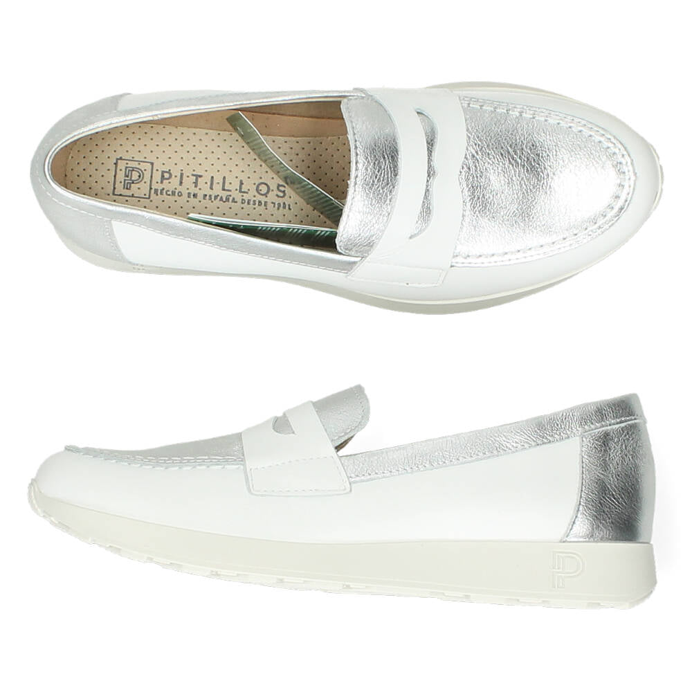 witte mocassin