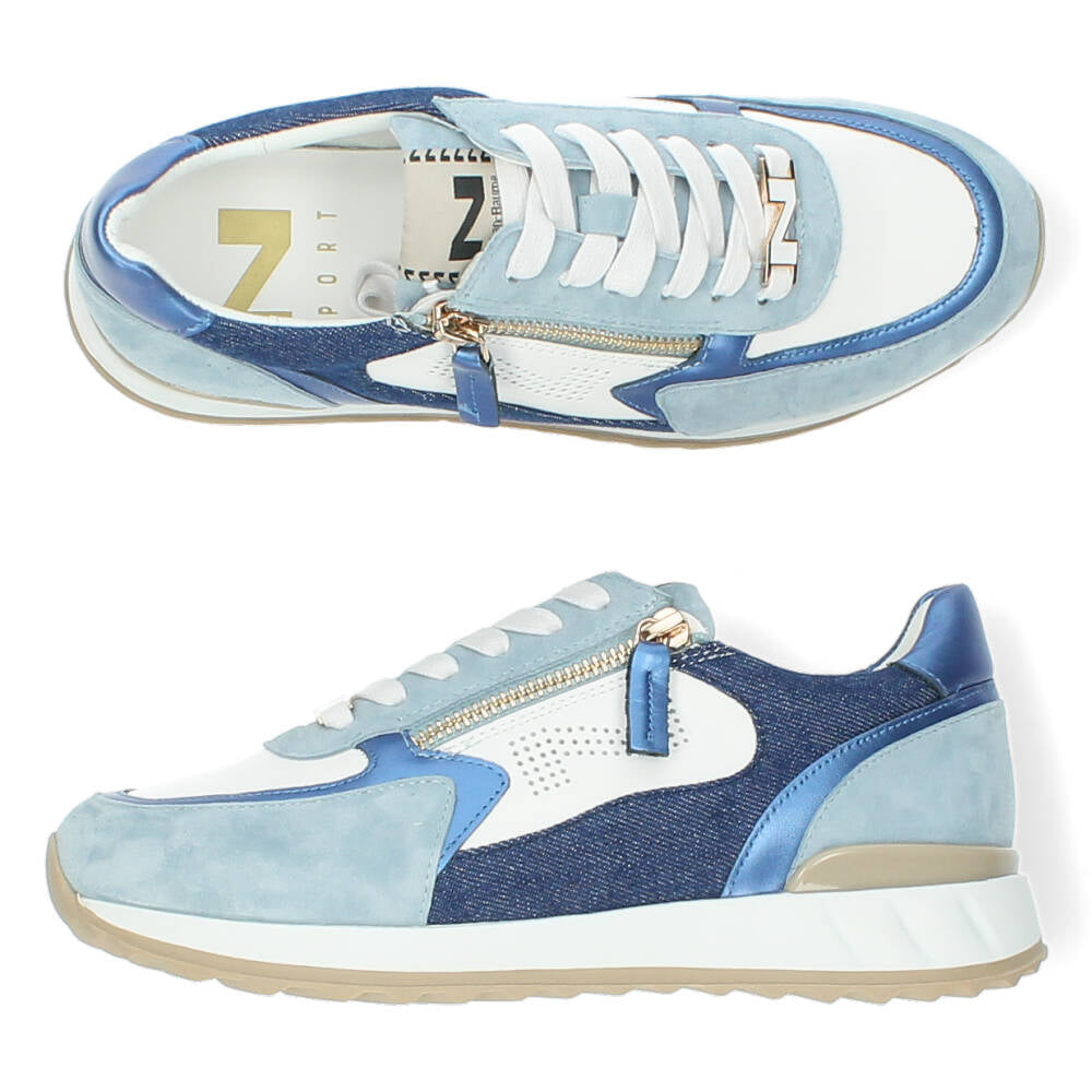 Blauwe sneakers