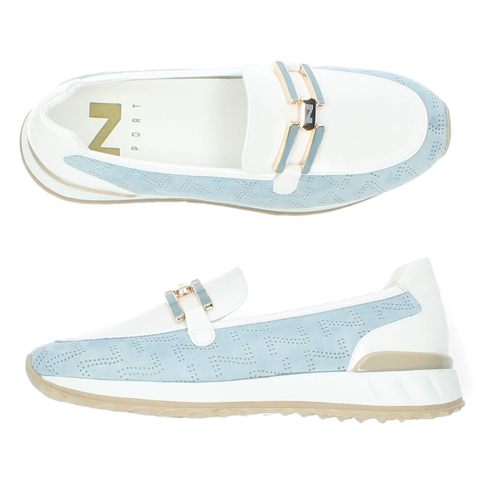 Blauwe loafers
