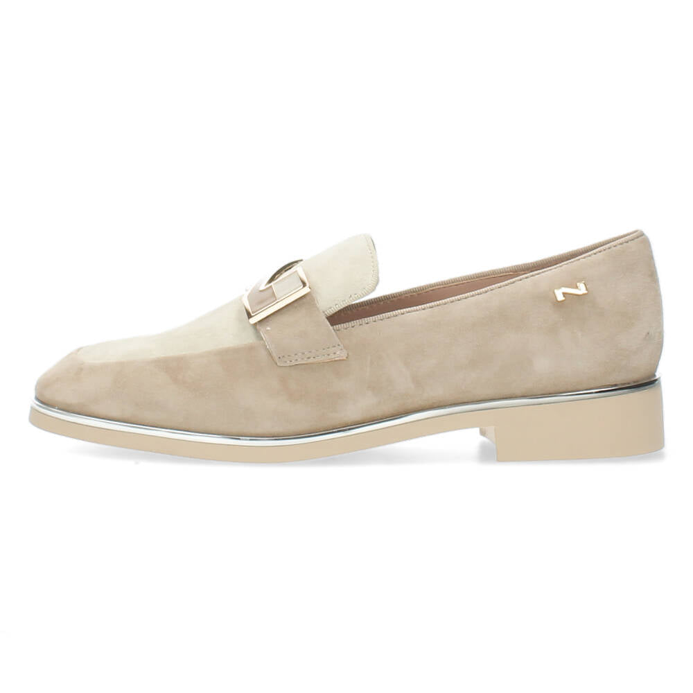 Beige loafers