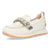 Beige/metallic sneakers