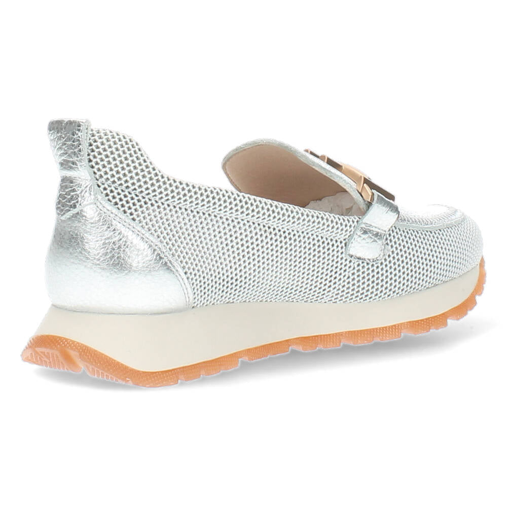Zilveren loafers