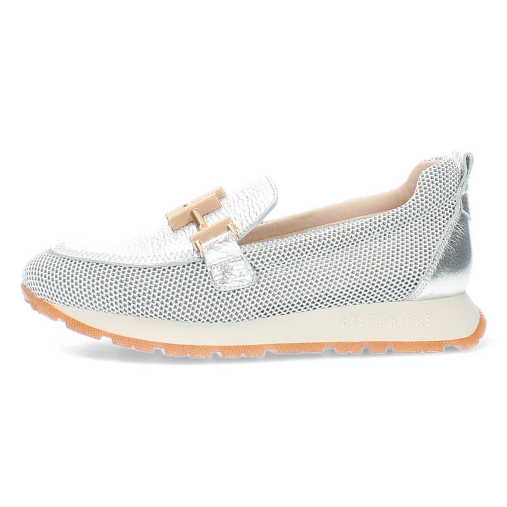 Zilveren loafers