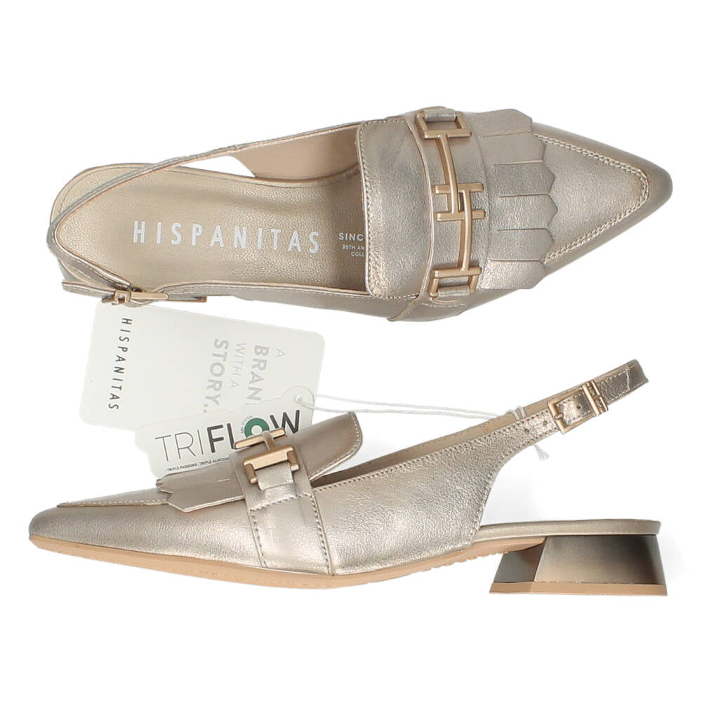 Gouden slingbacks