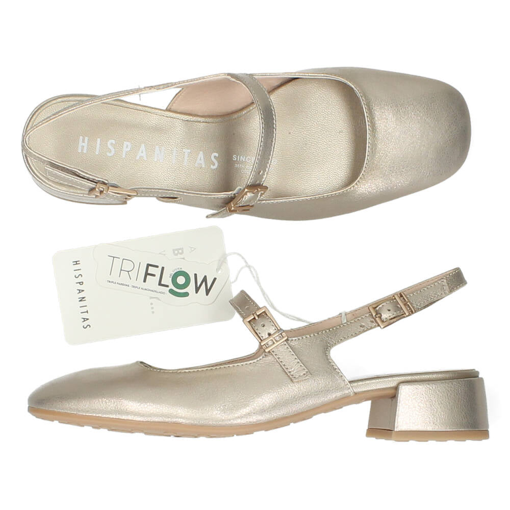 Gouden slingbacks