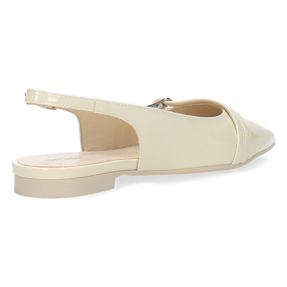 Ecru slingbacks