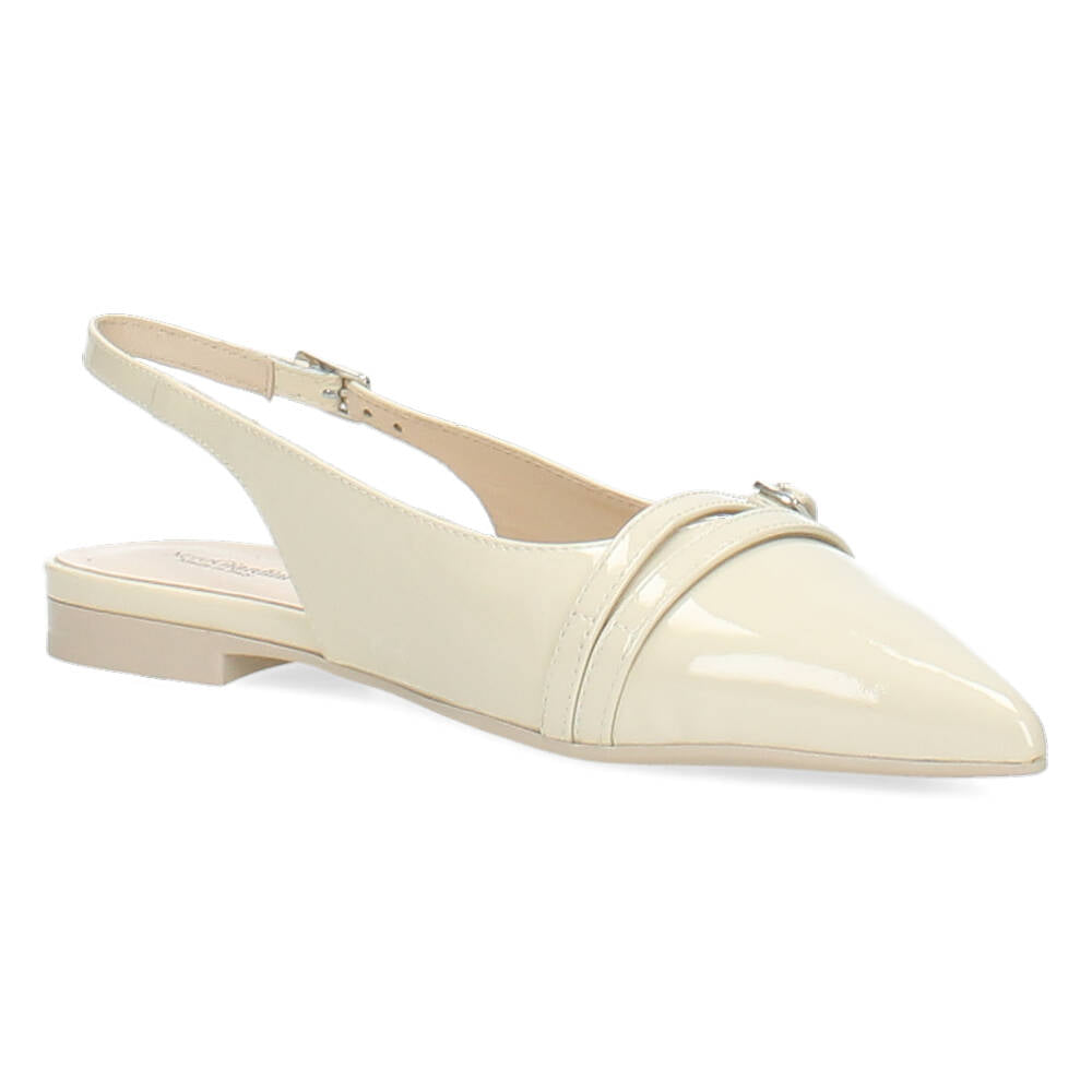 Ecru slingbacks