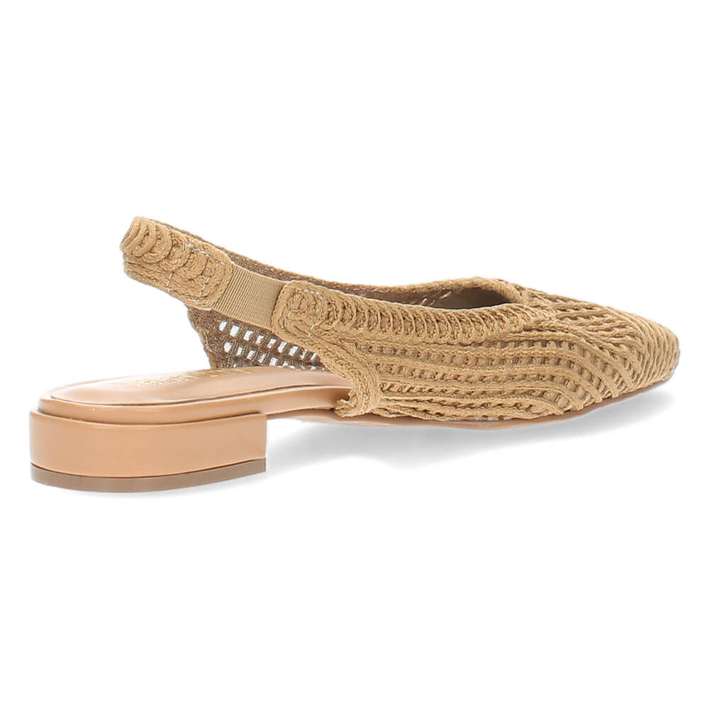 Beige slingbacks