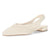 Ecru slingbacks