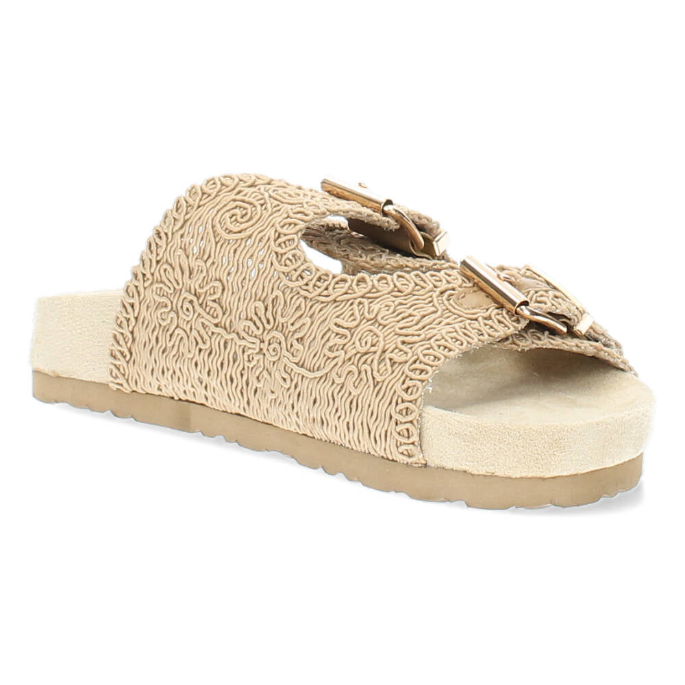 Beige slippers