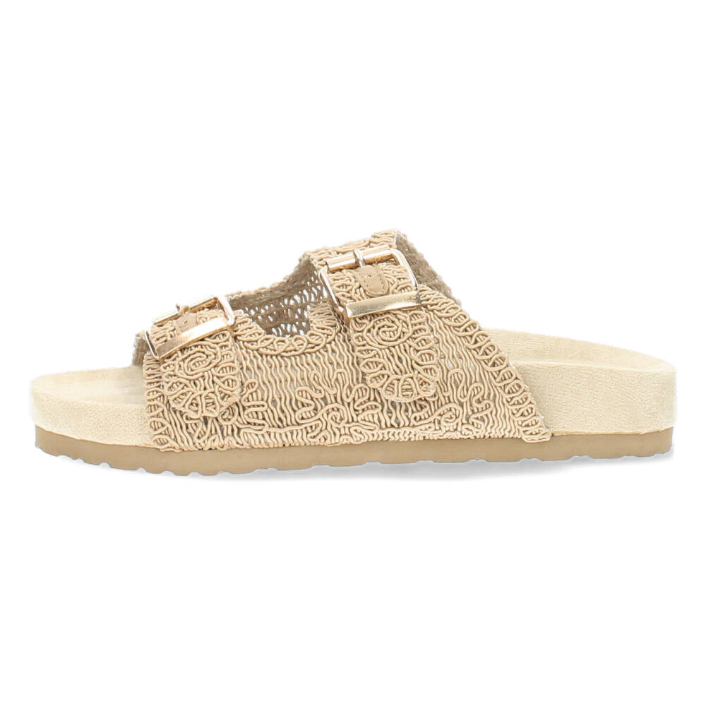 Beige slippers